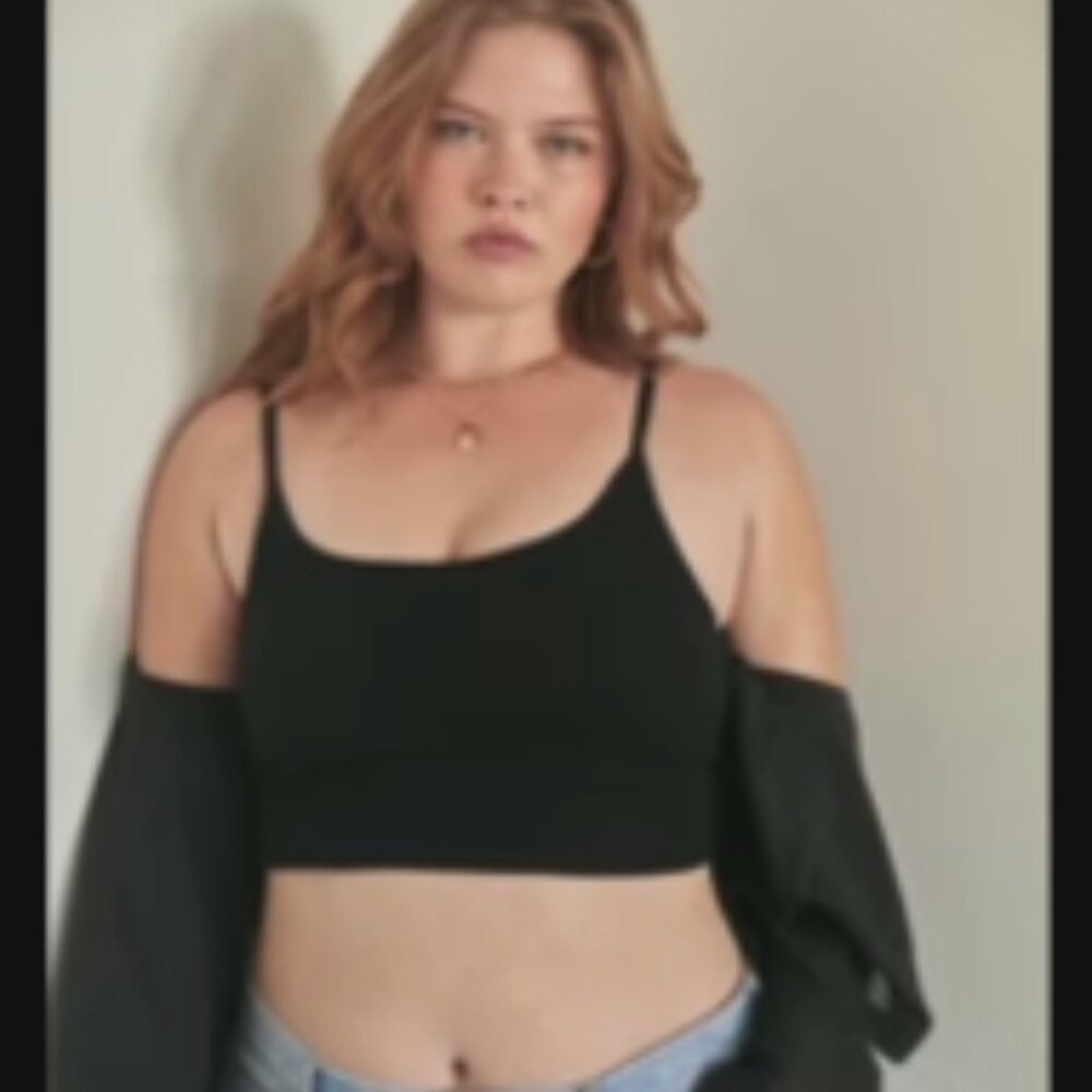 Klassy Network Ribbed Brami Crop